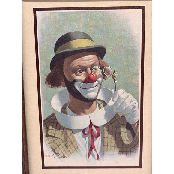 Vintage Arthur Sarnoff Framed Ringo The Clown Rolo The Clown Litho Pair Read - Picture 8 of 12
